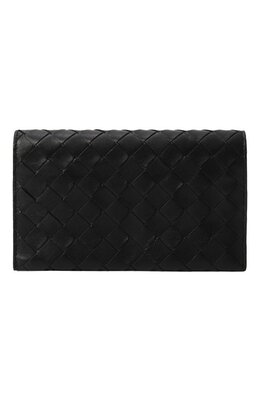 Bottega Veneta: Чёрный кошелёк 