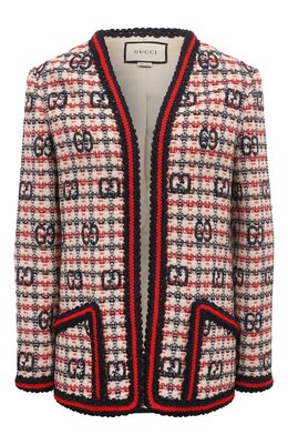 Gucci: Жакет в клетку 