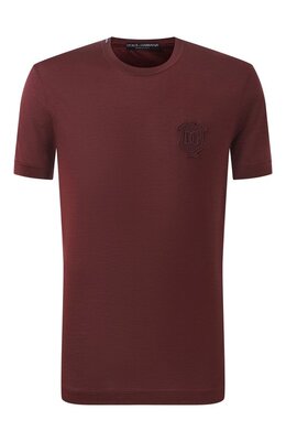 Dolce & Gabbana: Шёлковая футболка 
