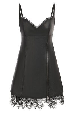 Blumarine: Кожаное платье 