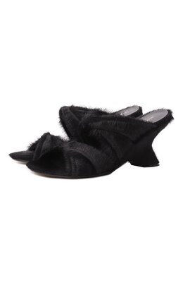Dries Van Noten: Чёрные сабо 