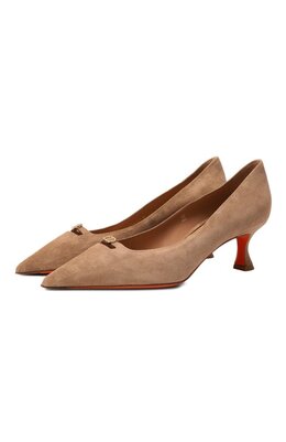Santoni: Оранжевые туфли 
