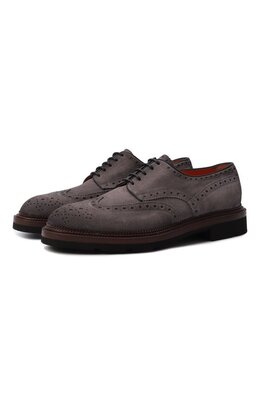 Santoni: Серые туфли 