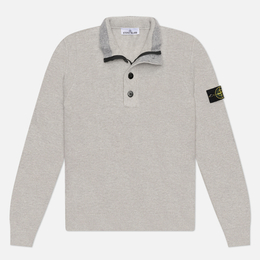 Stone Island: Серый свитер 