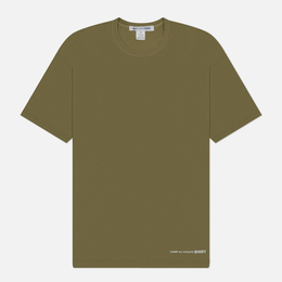 Comme des Garcons SHIRT: Зелёная футболка 