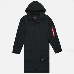 Alpha Industries: Длинный пуховик 