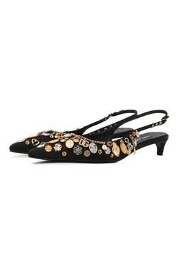 Dolce & Gabbana: Чёрные туфли 