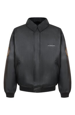 Balenciaga: Кожаная куртка 