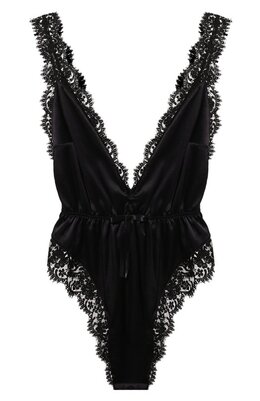 Dolce & Gabbana: Чёрный боди 