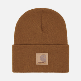 Carhartt: Коричневая шапка 