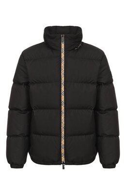 Burberry: Чёрный пуховик 