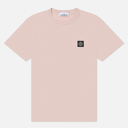 Stone Island: Розовая футболка  Compass