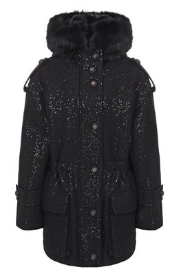 Elie Saab: Пуховик с пайетками 