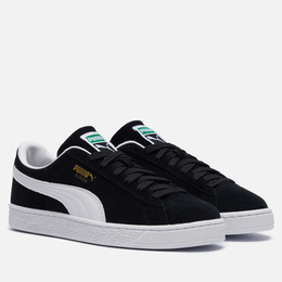 Puma: Чёрные кроссовки  Suede Classic