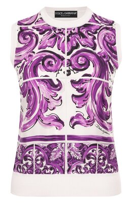 Dolce & Gabbana: Шёлковый топ 