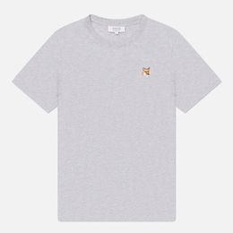 Maison Kitsune: Серая футболка 
