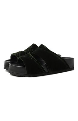 Dries Van Noten: Зелёные шлёпанцы 