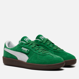 Puma: Зелёные кроссовки 