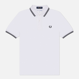 Comme des Garcons SHIRT: Белое поло 