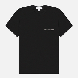 Comme des Garcons SHIRT: Чёрная футболка 