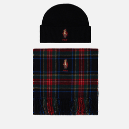 Polo Ralph Lauren: Чёрная шапка 