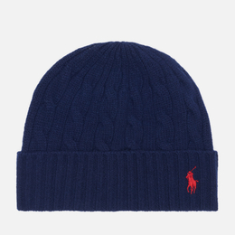 Polo Ralph Lauren: Синяя шапка 