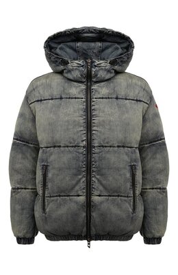 Diesel: Пуховик с капюшоном 