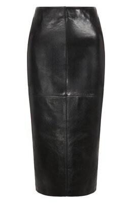 Sportmax: Кожаная юбка 