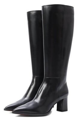 Santoni: Чёрные сапоги 