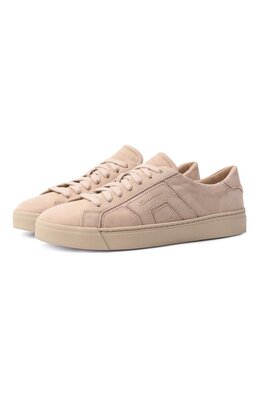 Santoni: Бежевые кеды 