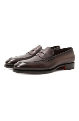 Santoni: Коричневые туфли 