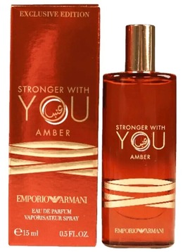 Emporio Armani Mens Stronger With You Amber EDP 0.5 oz Fragrances 3614273761536