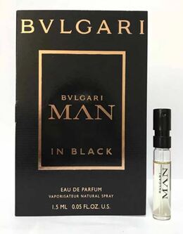 Bvlgari Mens Man In Black EDP 0.05 oz Fragrances 783320405426