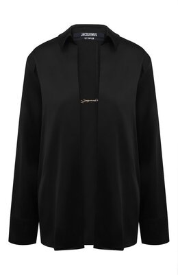Jacquemus: Атласная блуза 