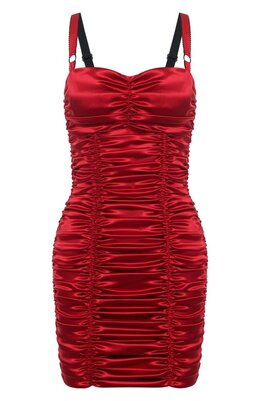 Dolce & Gabbana: Атласное платье 