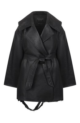 Balenciaga: Кожаная куртка 