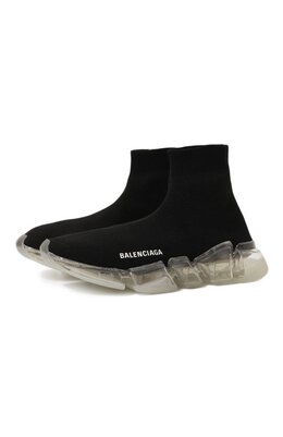 Balenciaga: Чёрные кроссовки  Speed.2