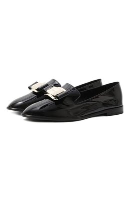 Ferragamo: Чёрные лоферы  Vara