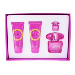 Versace - Bright Crystal Absolu Coffret: Eau De Parfum Spray 90ml + Body Lotion 100ml +Eau De Parfum 5ml + Shower Gel 100ml 4pcs 8011003859573