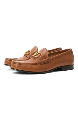 Valentino: Коричневые лоферы  VLogo Signature