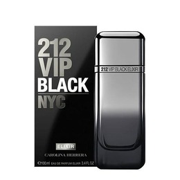 Carolina Herrera Mens 212 Vip Black Elixir EDP Spray 3.4 oz Fragrances 8411061105016