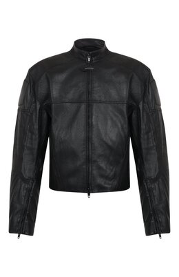 Balenciaga: Кожаная куртка 