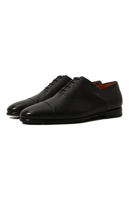 Santoni: Чёрные туфли  Carlos