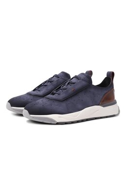 Santoni: Синие кроссовки 