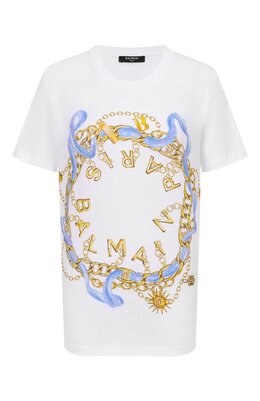 Balmain: Хлопковая футболка 