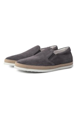 Tod’s: Тёмные мокасины  Gomma Rafia
