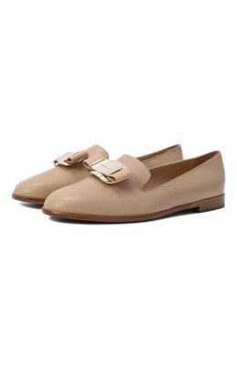 Ferragamo: Золотые лоферы  Vara