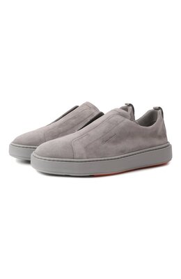 Santoni: Серые кеды  Cleanic