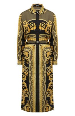 Versace: Шёлковое платье 