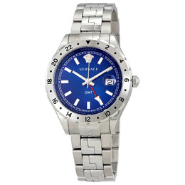 Versace Hellenyium GMT Blue Dial Mens Watch Article V11010015